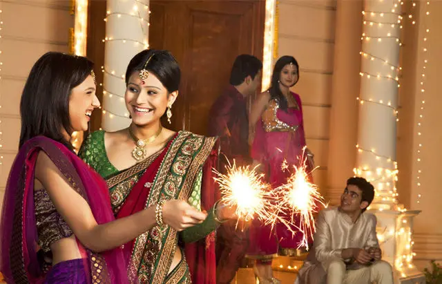 Family Diwali Celebration Pic