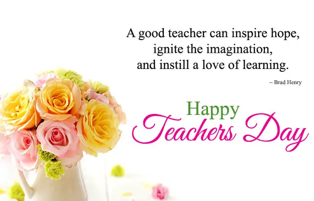 Teachers Day Inspirational Quotes Image