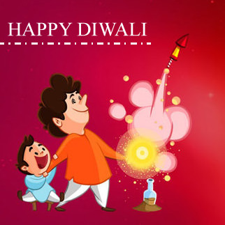 Diwali DP for Family Kids