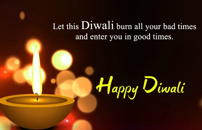 One Liner Diwali Quote Image