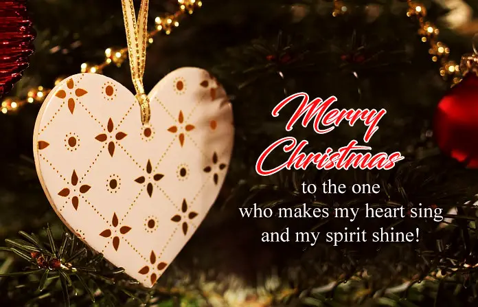 Christmas Love with Heart Quotes