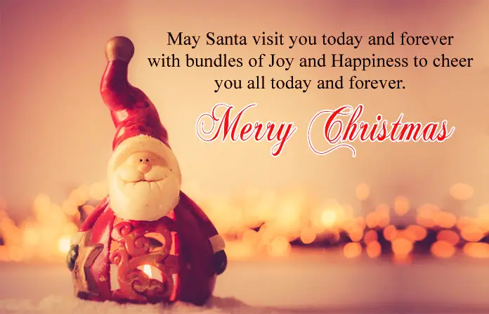 Christmas Quote with Santa Pic