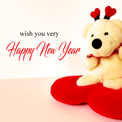 Cute Happy New Year DP with Teddy