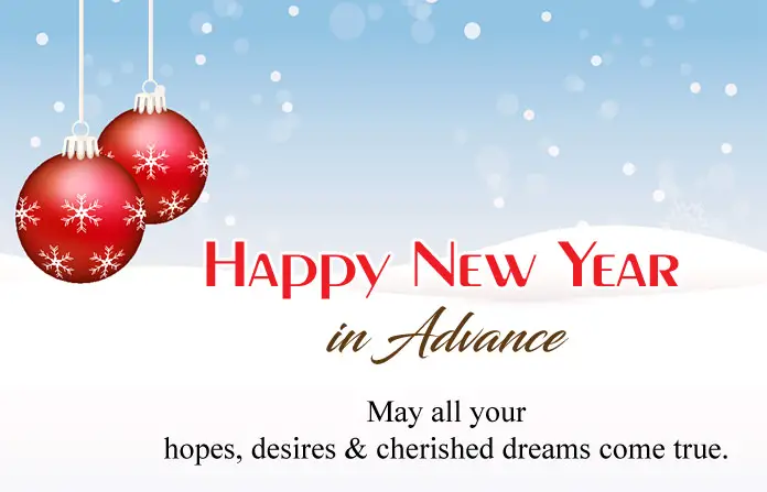 Happy New Year Advance Images