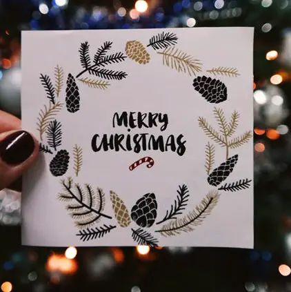 Merry Christmas Greeting Card DP