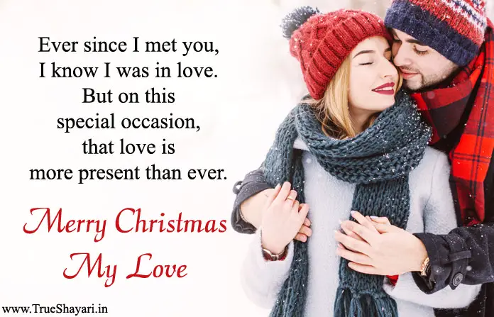 Special Christmas Love Message Picture for Lover