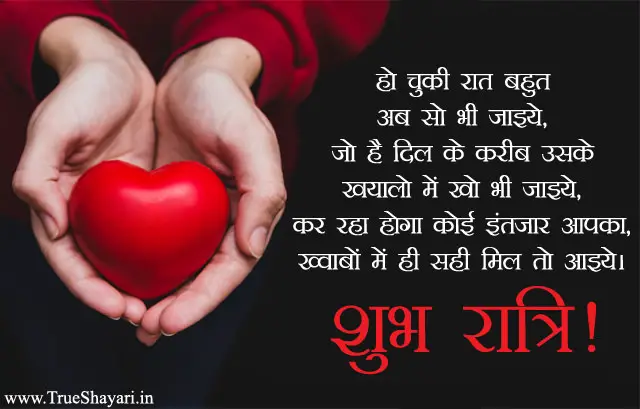 Good Night Love Wishes in Hindi