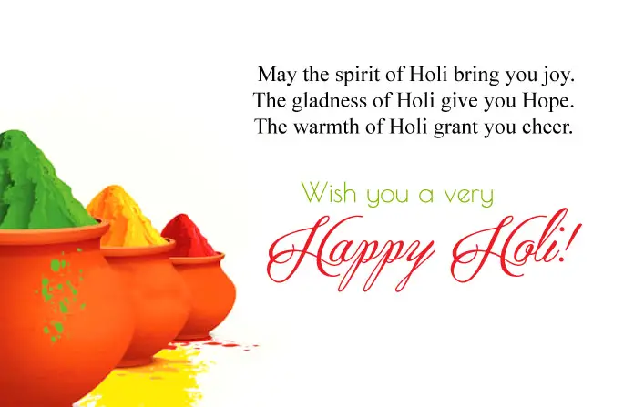 Holi Wishes Messages