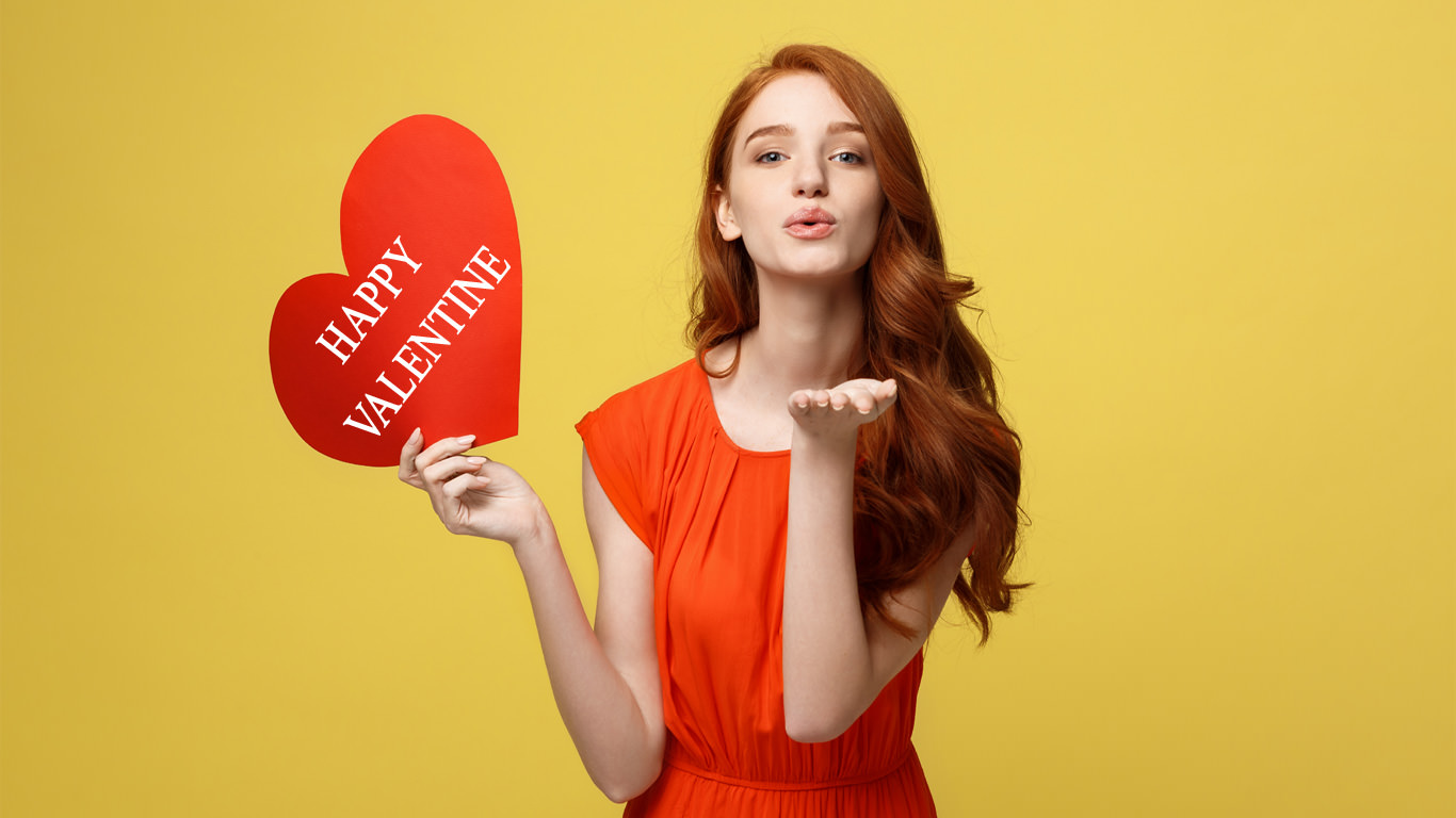 Hot Girl Valentine Wallpaper