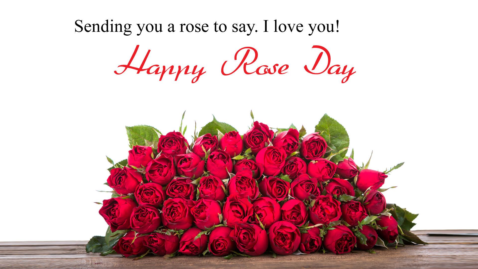 I Love You Rose Day Wallpaper