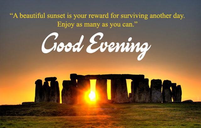 Good Evening Quotes in English