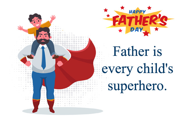 Cute Funny Superhero Dad-Son Quote