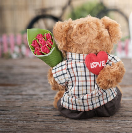 Cute Love Roses Teddy DP for Lovers