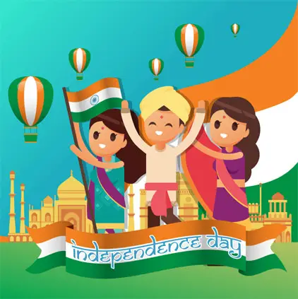 Cute Funny Independence Day DP