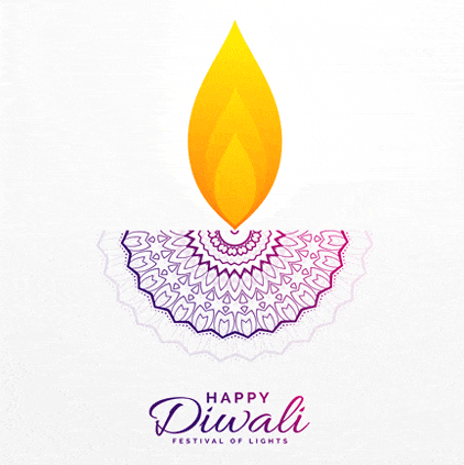 Happy Diwali Animated Diya Images