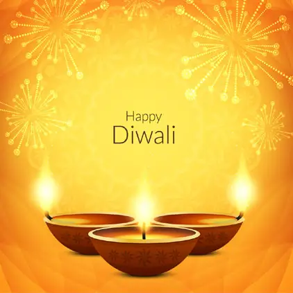 Happy Diwali Lamps