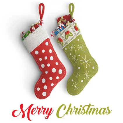 Cute Merry Christmas DP Image with Socks