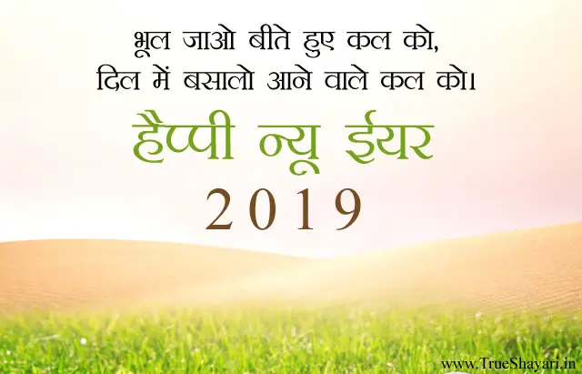 Happy New Year Wishes Image in Hindi