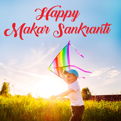 Makar Sankranti Pics with Kids and Kites