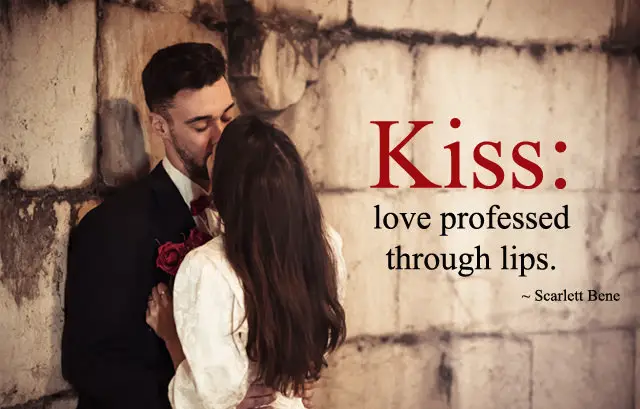 Lip Kiss Image with Quotes