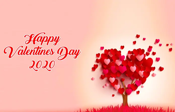 Red Heart Tree Valentine Greetings for 2020