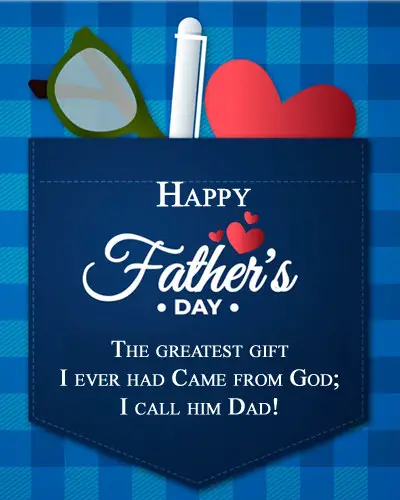 Dad is like God Quotes for Father Day