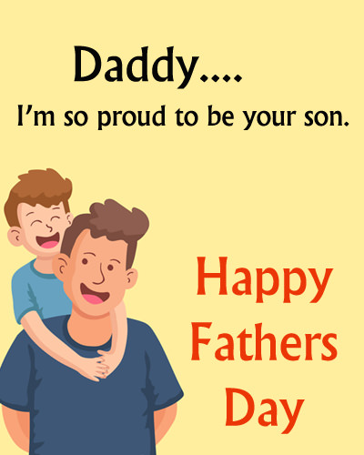 Daddy I am so proud to be you son
