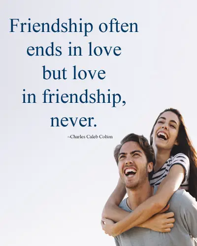 Love in Friendship Never Ends
