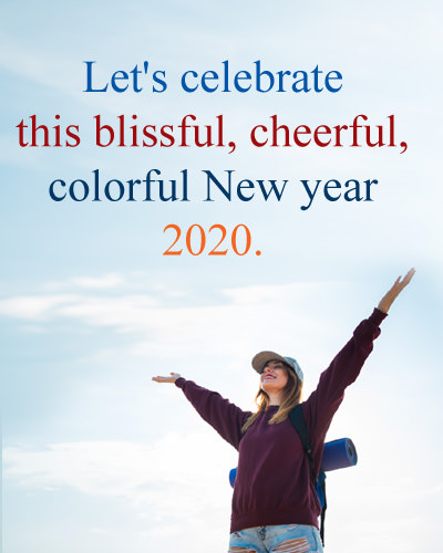New Year Blessing Image for 2020