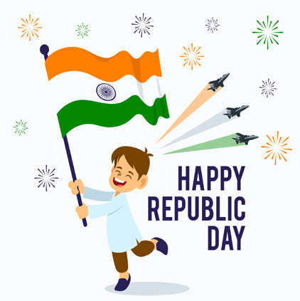 Cute Republic Day Whatsapp Status DP