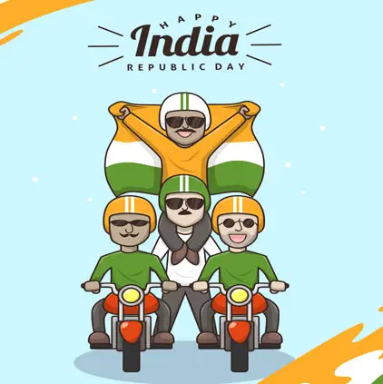 Happy India Republic Day Bike Riders