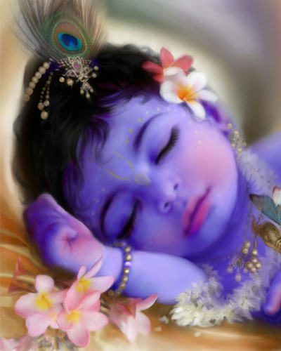 Cute Sleeping Krishna Ji Kanha Ji